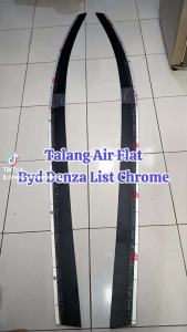 Talang air byd denza spesial list chrome flat/side visor super premium