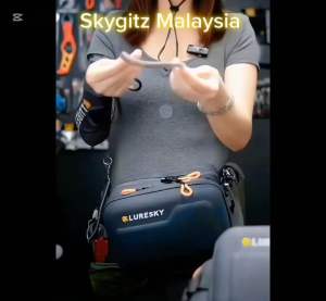 SKYGITZ MALAYSIA LURESKY Waterproof FISHING casting lure Bag boleh open bentuk table dan gantung rod