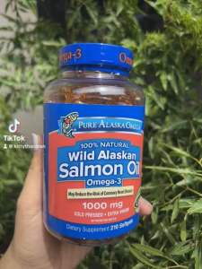 DẦU CÁ HỒI PURE ALASKA SALMON OIL OMEGA3 1000MG 210 VIÊN