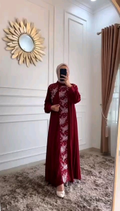 KAFTAN TERBARU DELIMA + MANSET GAMIS
