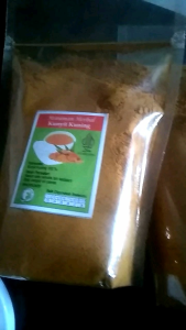 kunyit kuning bubuk murni tanpa gula/teh celup kunyit kuning isi 25kantong