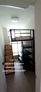 Loft bed customize singapore/window bay loft bed customize