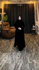 ZIFA FASHION // COD // TSURAYYA DRESS ABAYA JETBLACK // ABAYA HITAM PAYET SWAROVSKI KEKINIAN // READY SIZE M L XL XXL SIAP KIRIM // ABAYA HITAM JETBLACK TERBARU // ABAYA GAMIS 2026 SIAP KIRIM // *SW