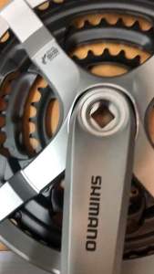 Bộ đùi đĩa xe đạp Shimano TY501 chất liệu nhôm 3 tầng