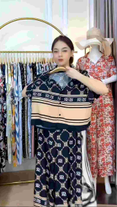 New One Set Crop Setelan Kulot Wanita Hightwaist Rayon Premium Busui Friendy by zizahoutfit