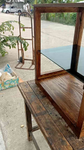 ตู้ก๋วยเตี๋ยว 50x60x35 มม ตู้ขนม ตู้โชว์สินค้า ทรงตรง ไม่มีบานเปิดปิด