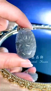 【 现货】 3CM 蓝发九尾狐仙吊坠Blue Rutilated Quartz Fox Pendant｜净化情绪✦招正财运✦贵人相助✦防小人✦旺人缘✦｜