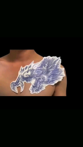 GZ 291 Stiker Tato Temporer Tato Temporary Semi Permanen Tahan Air Satu Bulan Motif Singo Edan AREMA