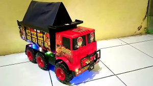 MAINAN MOBIL TRUK OLENG JUMBO ADA TUTUP BAK DAN LAMPU LED