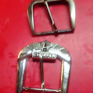 หัวเข็มขัดซื้งค์ขนาด35มมสีนิเกิลเงิน1.5นิ้วdumbbell