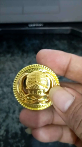 Pin Korpri Timbul warna emas Tidak Akan Luntur