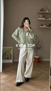 Bisa COD Kyra Top by cal fashion Bahan Katun Puffy Warna Black White Brick Mustard Brown Army Olive Dusty Pink Blue Mint Navy Jakarta Kemeja Wanita Oversize Basic Shirt Kemeja Polos Atasan Kerja Lengan Panjang Office Kuliah Kampus Ngampus Formal Berkerah
