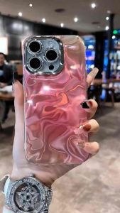 Waterry Textured Ripple Case Gradient Hardcase / Casing Hp For IPHONE 11 12 13 14 15 PRO MAX 14+ 15+ PLUS