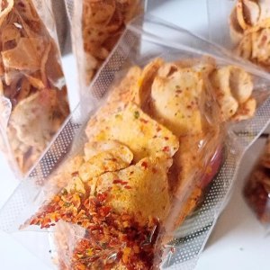 basreng kering bungkus STP serba murah pedas daun jeruk