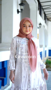 CINNAMON Scarft Voal Premium Daffi Hijab Segiempat Anti Mleyot Seragam Sekolah Viral