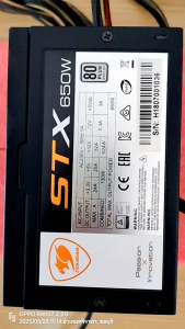 Power Supply COUGAR STX 650W 80+ PLUS สภาพสวย วอยยังอยู่