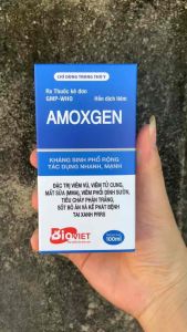 AMOXGEN Kháng sinh phổ rộng tác dụng nhanh mạnh dạng tiêm hộp 100ml Biovet Hỗ trợ chăm sóc sức khỏe đường hô hấp tiêu hóa cho heo bò dê cừu gia cầm