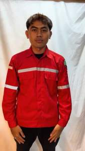 Wearpack atasan proyek safety|kemeja proyek lengan panjang