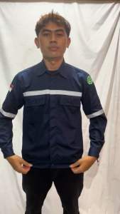 Wearpack atasan safety proyek|kemeja proyek lengan panjang