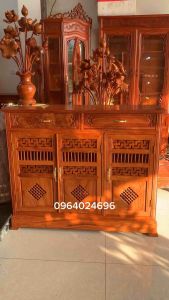tủ giày dép gỗ gõ 1m17x40 cao 1m