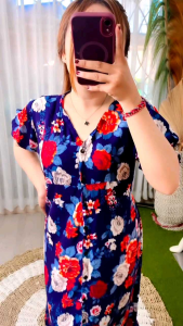 KUMIKO WEAR Dress Laura SUNFLOWER - Motif 3D kekinian new arrival