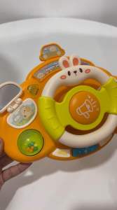 Fun Rabbit Steering Wheel Toys For Children Lights Sounds Baby Toddler Toy Driving Stroller Gear