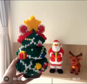 🎄 Christmas Tree Santa Reindeer Nano Blocks Set | DIY Mini Brick Building Toy | Xmas Decoration Gift for Kids & Adults