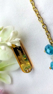 Hijabnur1 - Kalung Bunga Hijab - Kalung Fashin Kekinian - Kalung Mutiara Handmade