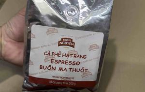 Cà phê hạt Trung Nguyên dành cho Pha máy Espresso( Bịch 500gam)