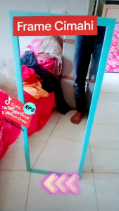 Cermin Asthetic Standing Mirror 90×35/Cermin Tegak/Cermin Badan Minimalis