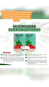 1 Kotak isi 10 Pcs Super Gib Tablet Original Giberlin Acid zpt percepatan pertumbuhan tanaman akar batang daun bunga buah