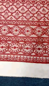 Kain bahan tile sapto/ kain tile bordir malika/ tile bordir aplick