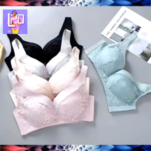 Ice Silk Deep V Women Bra Wire Free Extra Comfortable