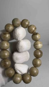 西马野生沉香佛珠（星州系）粒粒天然油线14mm 16粒 Natural Agarwood  Beads