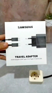 CHARGER SAMSUNG ORIGINAL 100% 45 WATT FAST CHARGING ORI ASLI / EP-TA845 / HITAM / BLACK / MICRO USB / TYPE C / TEPSI / HIGH QUALITY / CARGER ORI / KABEL DATA / ADAPTOR / KEPALA CASAN 45W