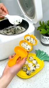 Cetakan Nasi Bento Bulat Bola + Centong Nasi Cetakan Bento Rice Ball Shaker pembulat bekal anak nasi sushi