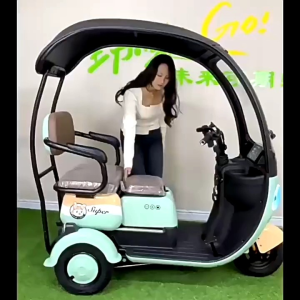 XE ĐIỆN BA BÁNH CÓ MÁI CHE CHO NGƯỜI GIÀ