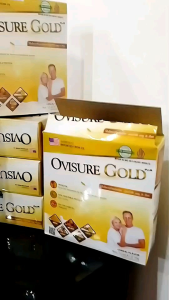OVISURE GOLD SUSU VITAMIN KESEHATAN TULANG DAN SENDI NYERI OTOT ASTEOPOROSIS 1 BOX ISI 12 SACHET 100% ASLI ORIGINAL BPOM