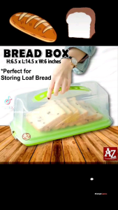 Bread Box with Clear Lid with Handle
