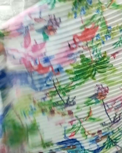 Bahan Kain Plisket Ceruty Motif Harga 05m