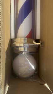 ไฟหมุนติดหน้าร้าน#ไฟหมุนวินเทจ #เสริมสวย ซาลอน บาร์เบอร์