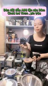 Đèn đội đầu A98 lặn sâu 30m choá led 10cm pin 3 khốiánh toả rộng  pin trâu