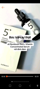 CHÍNH HÃNG -[FULL BOX ] Serum dưỡng trắng chống oxy hóa NUMBUZIN 5+VITAMIN CONCENTRATED SERUM 30ml
