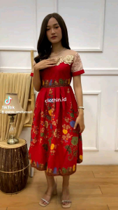 Dress Pesta Batik Modern & Elegan