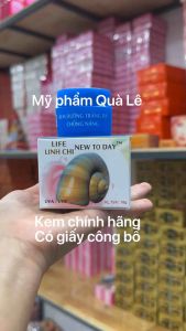 (màu xanh dương) kem linh chi new today dưỡng trắng da chống nắng hủ 18gram