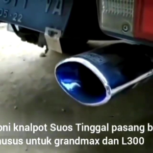 Knalpot mobil suos/ sos/ sous oval mobil truk l 300 bensin solar dll suara jet bus