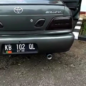 Paket Komplit Knalpot Mobil Racing Biru & Resonator Titan