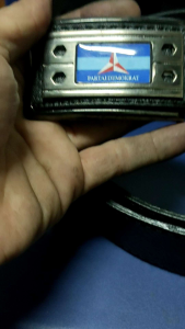 IKAT PINGGANG KULIT ASLI 35CM LOGO PARTAI.