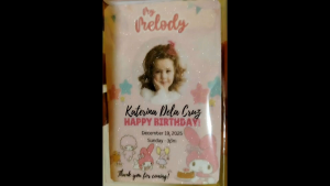 Birthday Souvenir (30pcs) Ref Magnet Free Layout Atm size
