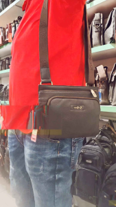 Kickers Genuine Leather Men Sling Bag 78667 22.5cm3.5cm17.5cm